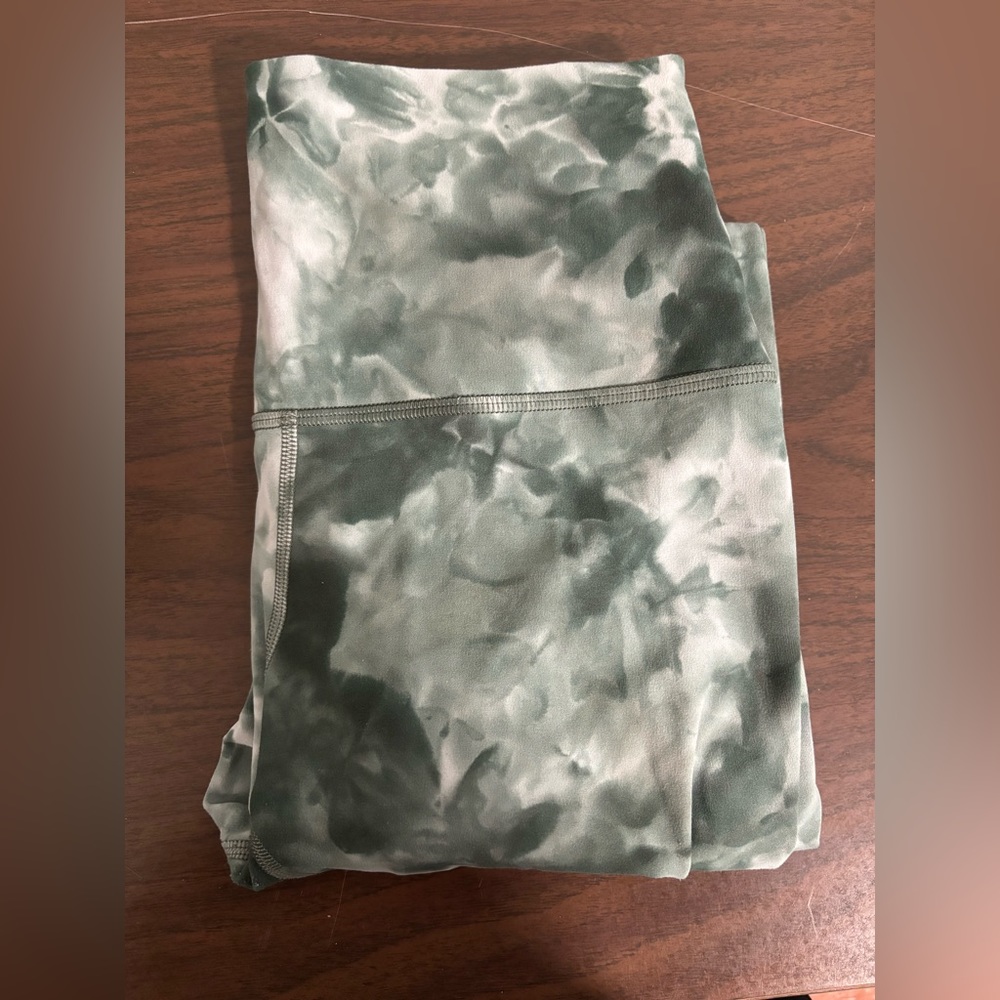 Green Marble lululemon High-Rise align leggings sz 6